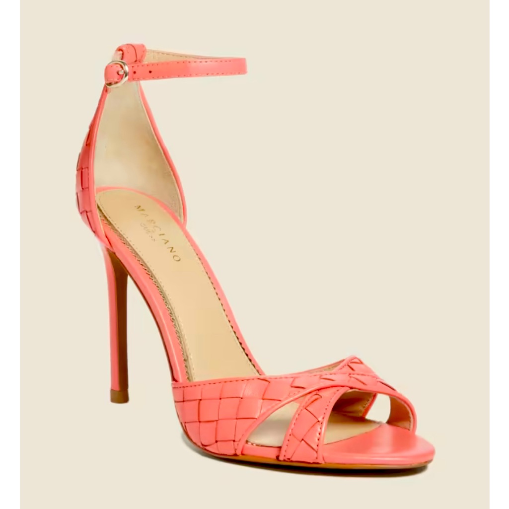 Abieli Woven Leather Stiletto Sandal